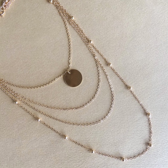 Full Moon 4 Layered necklace - Picture 4 of 4